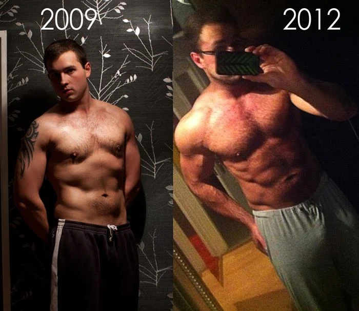 Dawid Woźniakowski na zdjęciach z 2009 i 2012 roku